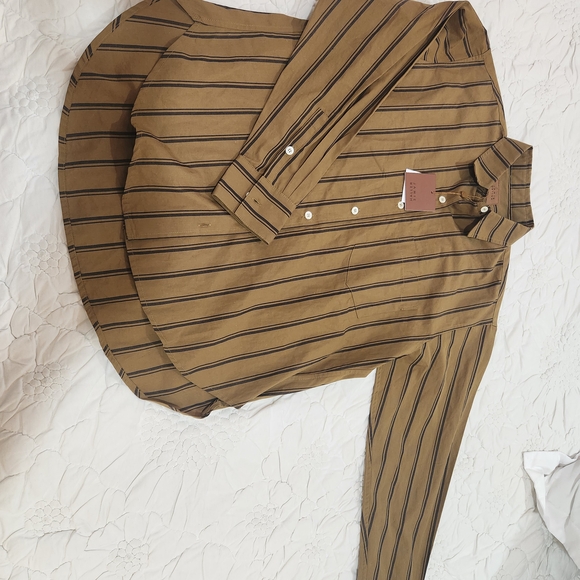 Jamie Haller Striped Button-Down Shirt Size P - Picture 11 of 14